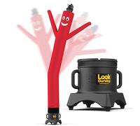 LookOurWay Air Dancers - Set di tubi gonfiabili da uomo, 3 m di altezza, con soffiatore da 30,5 cm di diametro, rosso
