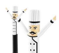 LookOurWay Air Dancers - Tubo gonfiabile da uomo, altezza 3,5 m, per promozione aziendale, compressore non incluso, personaggio mascotte, a tema ristorante e cibo, chef