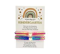 Lookray Braccialetti per il primo giorno dell'asilo, braccialetti per il primo giorno di scuola, per mamma e me, accessori per il rientro a scuola colorati
