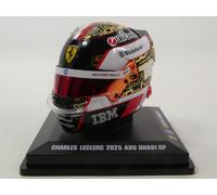 Looksmart helmet Ferrari #16 Charles Leclerc Abu Dhabi GP 2025 1/5 LSHEL028