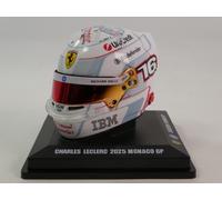 Looksmart helmet Ferrari #16 Charles Leclerc Monaco GP 2025 1/5 LSHEL013
