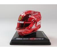 Looksmart helmet Ferrari #16 Charles Leclerc Singapore GP 2024 1/5 LSHEL006