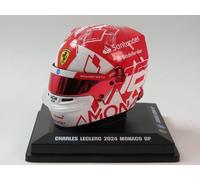 Looksmart helmet Ferrari #16 Charles Leclerc winner Monaco GP 2024 1/5 LSHEL001