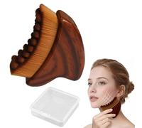 Looksmaxxing - Spazzola linfatica per il viso, drenaggio linfatico, con manico Gua Sha per massaggio facciale, rilassamento della mascella, scolpimento della mascella, massaggiatore viso per la cura