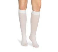 looksy Calze alte al ginocchio da donna con fascia anti-pressione 60 den taglia unica calda stivali lunghi opachi, White, Taglia unica
