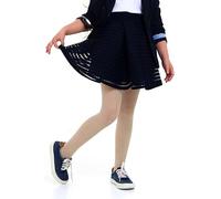 looksy Collant a rete da ragazza Collant a rete resistente Comodo motivo a rete con piccoli diamanti Calze alla moda Festa scolastica di danza Lena, Natural 5-6 anni (110-116 cm)