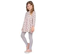 looksy Collant da ragazza tinta unita 40 den in morbida microfibra opaca collant con piedi per bambini casual danza scuola balletto età 3-12 anni, Light grey, 11-12 Years