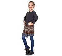 looksy Collant da ragazza tinta unita 40 den in morbida microfibra opaca collant con piedi per bambini casual danza scuola balletto età 3-12 anni, Prussia, 5-6 Years