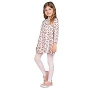 looksy Collant da ragazza tinta unita 40 den in morbida microfibra opaca collant con piedi per bambini casual danza scuola balletto età 3-12 anni, White, 5-6 Years