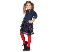 looksy Collant In Microfibra Per Bambina Morbidi Ed Elasticizzati Calze Collant Resistenti Per Uniforme Scolastica Rosso 3-4 Anni