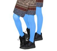 Looksy, confezione da 2 paia di collant opachi per ragazze, in morbida microfibra, con piede, calze per bambini, per danza, scuola, balletto, 40 DEN, età 3-12 anni [Prodotto in Italia], Azzurro, 5-6