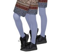 Looksy, confezione da 2 paia di collant opachi per ragazze, in morbida microfibra, con piede, calze per bambini, per danza, scuola, balletto, 40 DEN, età 3-12 anni [Prodotto in Italia], Jeans, 9-10