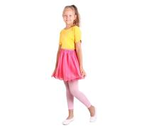 looksy Ragazze Collant Senza Piede Lunghezza 7/8 per Gonna Abito Tunica Leggings Sottili per Little Lady alla Moda Bambini Balletto Ginnastica Scuola Pantaloni Alice, Rosa 134/140 cm (9/10 Anni)