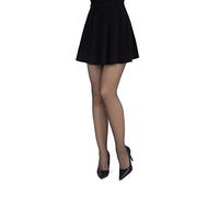 Looksy Trocadero collant classici italiani da donna 20 denari, collant monocolore, trasparente, naturale, Fumo, XXL Große Größen