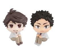 Megahouse Pvc Statues Look Up Toru Oikawa & Hajime Iwaizumi Set Haikyu Statue 11 Cm Beige