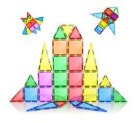 Loolinn | Costruzioni Magnetiche per Bambini come Regalo (3+ Anni) - Sicurezza Certificata SGS, Rinforzate da Rivetti, 100% NON Tossiche, Sicure - Giocattolo Creativo di Tessere Magnetiche