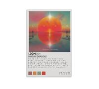 Loom by Imagine Dragons, poster decorativo per la casa vintage, stampa estetica retrò, perfetta per soggiorno, camera da letto, ufficio, studio di casa, senza cornice, 30 x 45 cm