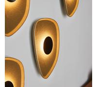 LOOM DESIGN Applique a LED Cozy, gialla, feltro, 40 x 31 cm 853-002