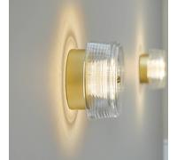 LOOM DESIGN Applique a LED Glow color oro/chiaro Ø 16 cm acrilico LOOM DESIGN