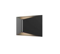 LOOM DESIGN applique da esterni LED X, nera, IP65, alluminio LOOM DESIGN