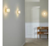 Loom Design Applique a LED Glow – oro/chiaro – Ø 16 cm acrilico