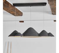 LOOM DESIGN Lampada a sospensione a LED Panorama in feltro nero/grigio 106 LOOM DESIGN