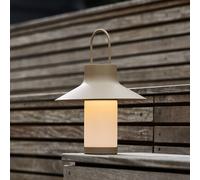 LOOM DESIGN Lampada da tavolo LED ricaricabile Shadow Large, beige, IP65 LOOM DESIGN