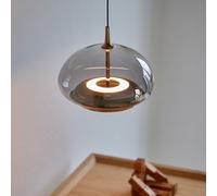 LOOM DESIGN Lampada LED a sospensione Avalon oro rosa/grigio Ø 20 cm Vetro LOOM DESIGN