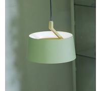 LOOM DESIGN Lampada LED a sospensione Cookie, verde, alluminio Ø 15 cm LOOM DESIGN
