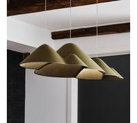 LOOM DESIGN Lampada LED a sospensione Panorama verde/nero feltro 106 cm LOOM DESIGN