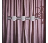 LOOM DESIGN Lampada LED a sospensione Pearl 7, grigio/cromo, vetro, 110 cm LOOM DESIGN