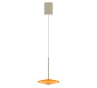 LOOM DESIGN Lampada LED a sospensione Solene, arancione, vetro, Ø 20 cm LOOM DESIGN