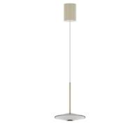 LOOM DESIGN lampada LED a sospensione Solene, bianca, vetro, Ø 20 cm LOOM DESIGN