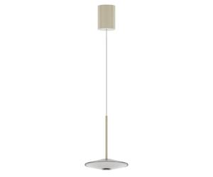 LOOM DESIGN lampada LED a sospensione Solene, bianca, vetro, Ø 20 cm LOOM DESIGN