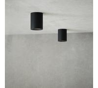 Loom Design NYX Lampada da Soffitto Nera Opaca