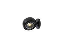 LOOM DESIGN Applique a LED Optic, alluminio nero Ø 12 cm LOOM DESIGN