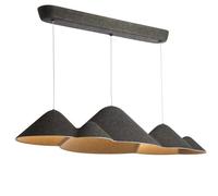 Lampadario Loom Design Panorama Grande Nero/ Grigio