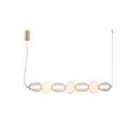 Loom Design Pearl 7 Lampadario Ambra/ Oro
