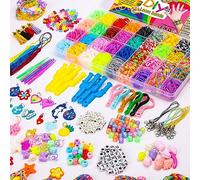 Loom Set di cinturini per braccialetti 3300 + 36 colori Loom Rubber Bands Kit con accessori fai da te colorati elastici Starter set compleanno Natale giocattoli fai da te regalo per bambini ragazze