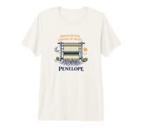 Loom Weaver Penelope Mitologia Greca Fiber Artist Maglietta Premium