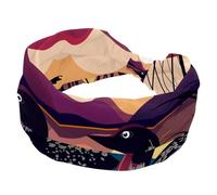 Loon Bird in the Sunset Lake - Fascia larga per capelli da donna, antiscivolo, sportiva, fascia elastica per la testa, fascia larga per yoga, allenamento, tutti i giorni