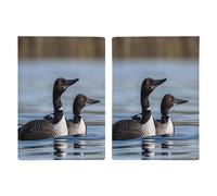Loon Birds - Porta passaporto personalizzato per donne e uomini, organizer per documenti da viaggio