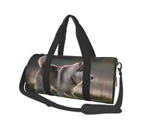 Loon Nature Birds Print Sports Duffel Bag 25l - Borsone da viaggio rotondo per uomini e donne - per palestra, escursionismo, yoga, nuoto, 45 x 23 x 23 cm, Husky Dog, Taglia unica, Borsone da viaggio