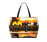 Loon Nature - Borsa da viaggio con stampa di uccelli, borsa da viaggio intelligente, per vacanze estive, escursioni, campeggio, attività all'aperto