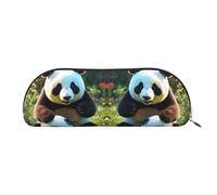Loon Nature - Trousse per cosmetici, da donna, con stampa di uccellini, borsa per trucchi e articoli da toeletta, panda, One Size