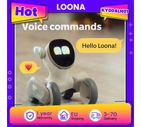 Loona: Your Adorably Intelligent Petbot - Chat GPT-4o abilitata con comando vocale e riconoscimento gestuale, regalo per ragazzi e ragazze 2024 - V20 - con dock di ricarica