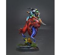 Loonboss on Giant Cave Squig Gloomspite Gitz COMMISSIONE dipinto