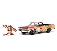 Looney Tunes 1:24 1967 Chevy El Camino Modellino Auto & 2.75 " Tasmanian Devil