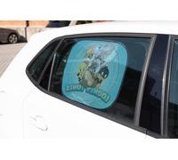 Coppia tendine laterali parasole auto baby Looney Tunes bambino bambine 44 x 35 cm cartoni Bugs Bunny Duffy Duck Lola Bunny Titti Silvestro Tuz azzurro