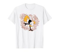 Looney Tunes Acme Doodles Daffy Duck Maglietta, Uomo, Bianco, M